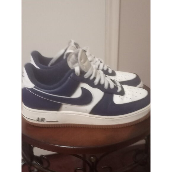 Nike Air Force 1 Low '07 LV8 1 Sail/Midnight Navy Mens Size 8.5 DQ7659 101 - Picture 1 of 16